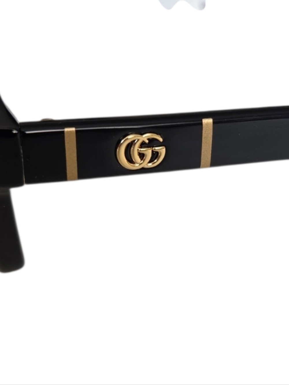 Gucci Black Square Frame Sunglasses - Women's Designer Shades New AUTH - Picture 6 of 9